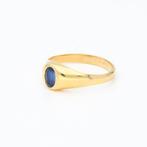 Ring - 18 karaat Geel goud Saffier, Sieraden, Tassen en Uiterlijk, Ringen, Nieuw