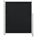 Tuinscherm uittrekbaar 160x300 cm zwart (Parasols-Zonwering), Nieuw, Verzenden
