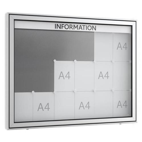 Informatiekast Buiten Draaideur 18x A4 Premium, Zakelijke goederen, Kantoor en Winkelinrichting | Kantoormeubilair en Inrichting