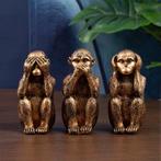 Beeldjes Drie Wijze Apen - Horen, Zien, Zwijgen 7CM, Verzenden, Nieuw, Dier