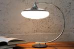 Moderne tafellamp LUNA LOGO 45cm zilverchroom tafellamp -, Nieuw, Ophalen of Verzenden