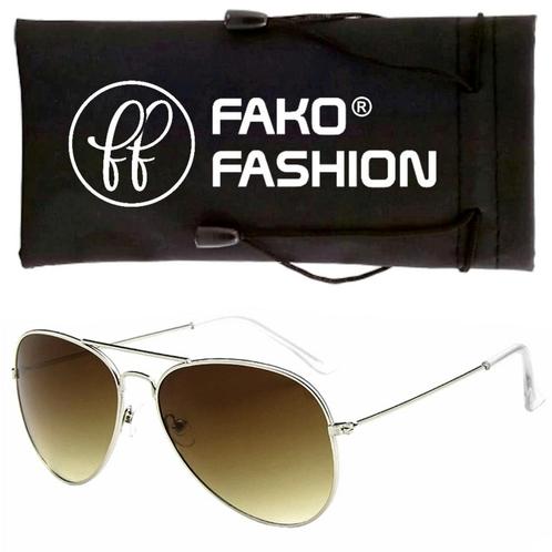Fako Fashion® - Pilotenbril - Piloot Zonnebril - Heren, Sieraden, Tassen en Uiterlijk, Zonnebrillen en Brillen | Dames, Verzenden