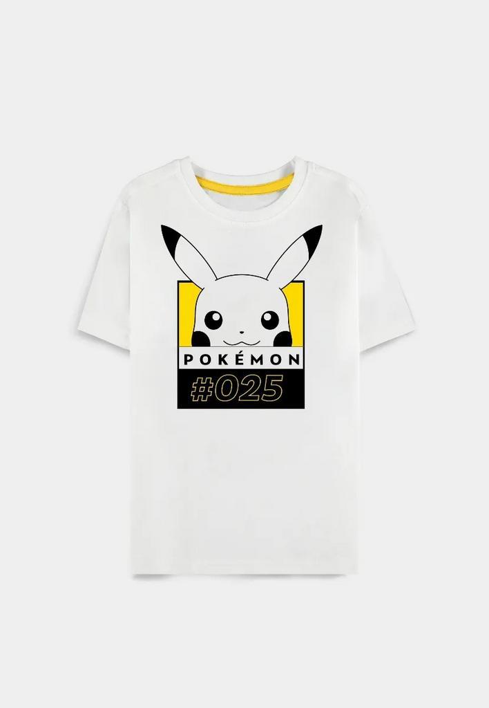 Difuzed Pokémon Pikachu Pokémon #025 T-Shirt Wit-Maat XXL, Kleding | Heren, Overige Herenkleding, Nieuw, Ophalen of Verzenden