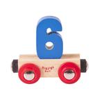 BigJigs Rail Name Number 6 , Cijfer van €2,99 voor €1,79, Kinderen en Baby's, Speelgoed | Speelgoedvoertuigen, Nieuw