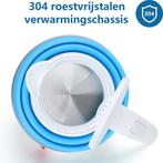 Waterkoker - Elektrisch - 0.6L - 1000W - Blauw, Verzenden, Zo goed als nieuw