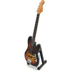 Miniatuur Fender Jazz basgitaar met gratis standaard, Ophalen of Verzenden, Nieuw, Pop, Beeldje of Miniatuur