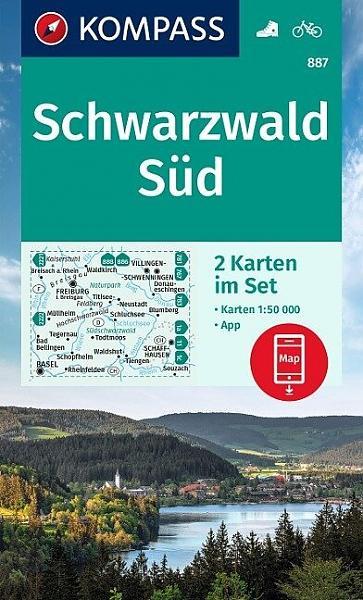 Wandelkaart 887 Schwarzwald Süd | Kompass, Boeken, Atlassen en Landkaarten, Nieuw, Verzenden