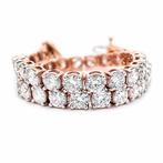 Armband - 14 karaat D-E/VVS, Roségoud - 7.05ct. tw. Diamant, Nieuw