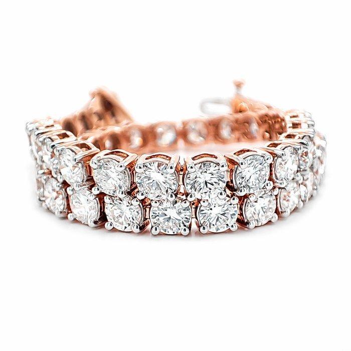 Armband - 14 karaat D-E/VVS, Roségoud - 7.05ct. tw. Diamant, Sieraden, Tassen en Uiterlijk, Armbanden