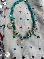 Ketting met met turquoise en schelpen, Sieraden, Tassen en Uiterlijk, Kettingen, Ophalen of Verzenden, Nieuw