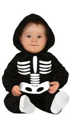 Skelet Halloween Kostuum Baby zwart-wit, Verzenden, Nieuw