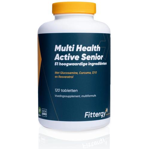 Fittergy Supplements Multi Health Active Senior 120 tablette, Diversen, Verpleegmiddelen, Nieuw, Verzenden
