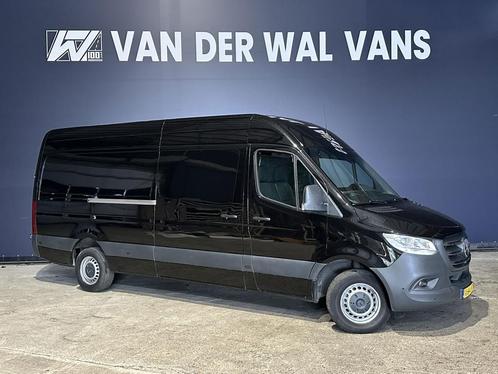 Zakelijke Lease |  Mercedes-Benz Sprinter 317 CDI 170pk L3H2, Auto's, Bestelauto's, Dealer onderhouden, Lease, Zwart, Handgeschakeld