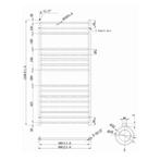 EH Design Radiator Athena Met Digitale Thermosstaat 60x120, Ophalen of Verzenden, Nieuw