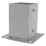 Starx Paalhouder op plaat 92x92 mm verzinkt, Doe-het-zelf en Verbouw, Ophalen of Verzenden, Nieuw