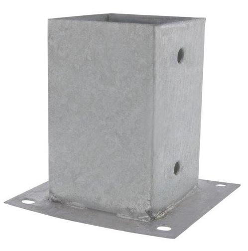 Starx Paalhouder op plaat 92x92 mm verzinkt, Doe-het-zelf en Verbouw, Hang- en Sluitwerk, Nieuw, Ophalen of Verzenden