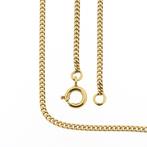 Gouden gourmetschakel ketting | 51,5 cm (gourmet ketting), Ophalen of Verzenden, Gebruikt, Overige kleuren, Goud