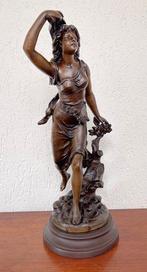 sculptuur, La Tempête - Par Bruchon (1806 - 1895) - 53 cm -, Antiek en Kunst, Antiek | Keramiek en Aardewerk