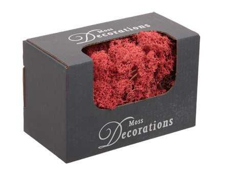Rendiermos Rood +/- 50gr Rendiermos Rood, Hobby en Vrije tijd, Knutselen, Nieuw, Ophalen of Verzenden