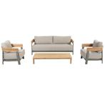 Varenna stoel bank loungeset 4 delig olive 4 Seasons Outdoor, Ophalen of Verzenden, Nieuw, Aluminium