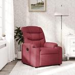 vidaXL Fauteuil verstelbaar stof wijnrood, Huis en Inrichting, Fauteuils, Verzenden, Nieuw