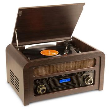 Retourdeal - Fenton Nashville retro platenspeler met Bluetoo beschikbaar voor biedingen