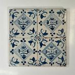Antiek Tegel (4) - Antiek - 1750-1800 - Tableau 4x kwadraat
