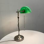 Notaris / bankiers bureaulamp, Groen - Gratis Bezorging, Huis en Inrichting, Lampen | Tafellampen, Ophalen of Verzenden, Gebruikt