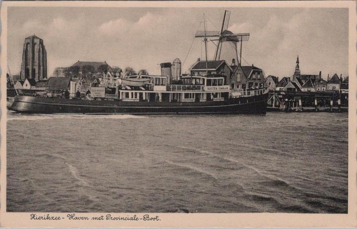 ZIERIKZEE - Haven met Provinciale-Boot, Verzamelen, Ansichtkaarten | Nederland