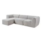 [en.casa] 3-Zitsbank Hurvas met longchair modulaire bank 313, Huis en Inrichting, Banken | Sofa's en Chaises Longues, Verzenden