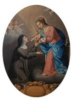 Italiaanse school (XIX) - Santa Rosa al cospetto della