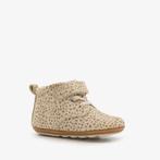 Groot leren babyschoenen beige met stippenprint maat 18, Verzenden, Nieuw