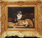 Charles van den Eycken (1854-1923) - Chats lorgnant un