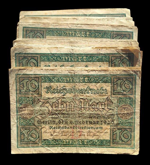 Duitsland. - 100 x 20 Mark - 1920 - Pick 67 (Zonder, Postzegels en Munten, Bankbiljetten | Europa | Niet-Eurobiljetten