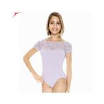 Balletpak met kanten mouwen - Hoge halslijn - Korte mouwen -, Sport en Fitness, Ballet, Verzenden, Nieuw