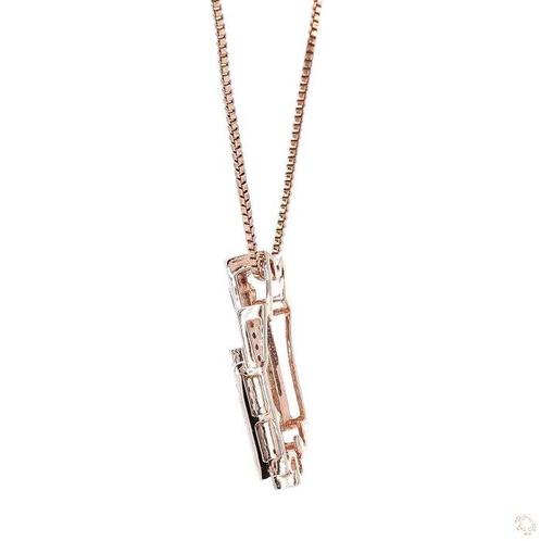 Hanger - 14 karaat Roségoud - 0.75ct. tw. Diamant, Sieraden, Tassen en Uiterlijk, Antieke sieraden