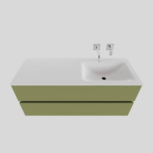 Badkamermeubel Solid Surface BWS Oslo 120x46 cm Rechts Mat, Doe-het-zelf en Verbouw, Sanitair, Bad, Nieuw, Ophalen of Verzenden