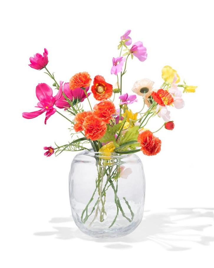 HEMA Vaas 8.2x21.8 glas transparant, Huis en Inrichting, Woonaccessoires | Vazen, Nieuw, Verzenden