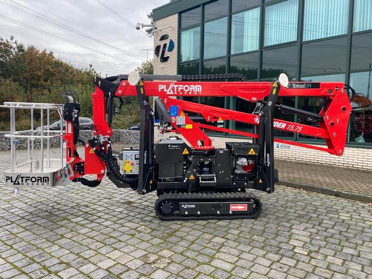 Spinhoogwerker | Platform Basket spider 15.75 | Lease!, Zakelijke goederen, Machines en Bouw | Liften, Steigers en Ladders