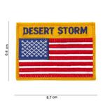 Embleem Patch Amerikaanse vlag USA Desert Storm art no 1015, Diversen, Vlaggen en Wimpels, Verzenden, Nieuw
