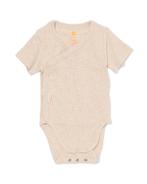 HEMA Newborn meegroei overslagromper rib bamboe met stretch, Verzenden, Nieuw