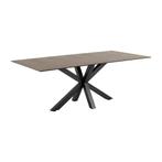 *WOONWINKEL* Eettafel Bruin Keramiek 200x100 Cm, Huis en Inrichting, Tafels | Eettafels, Verzenden, Nieuw