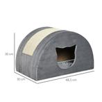 TRUUSK Kattengrot Met Krabplank Kattenbed Krabhuis Kattenhui, Verzenden, Nieuw