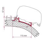 Fiamma Carthago Chic/Rapido i80-i90 Adapter 340 <2014, Ophalen of Verzenden, Nieuw, Fiamma