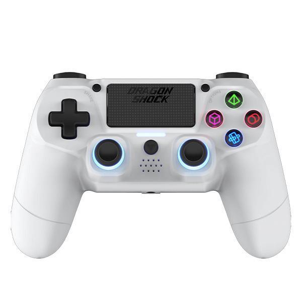 Dragon Shock Mizar - Draadloze PS4 Controller - Wit PS4, Spelcomputers en Games, Spelcomputers | Sony PlayStation Consoles | Accessoires