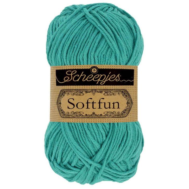 Scheepjes Softfun - 2647 capri - Katoen/Acryl Garen, Hobby en Vrije tijd, Breien en Haken, Ophalen of Verzenden