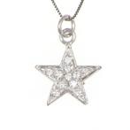 Zonder minimumprijs - Ketting met hanger - 18 karaat Witgoud, Sieraden, Tassen en Uiterlijk, Antieke sieraden