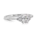 Ring - 18 karaat Witgoud - 0.89ct. tw. Diamant (Natuurlijk), Nieuw
