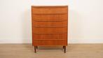 Vintage Deense ladekast | Teak | 6 lades | 108 cm, Huis en Inrichting, Kasten | Ladekasten, Ophalen of Verzenden, Nieuw