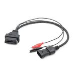 Alfa Romeo/Fiat/Lancia 3-pins naar 16-pins OBD2 Verloopkabel, Verzenden, Nieuw